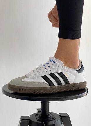 Adidas samba low white black