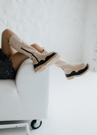 Женские ботинки bottega veneta high8 фото