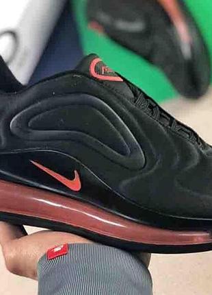 Женские кроссовки  nike air max 720 black red