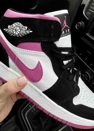 Женские кроссовки nike   jordan 1 magenta