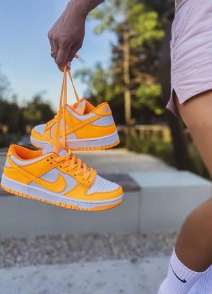 Женские кроссовки  nike dunk low retro laser orange8 фото