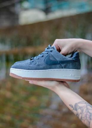 Жіночі кросівки nike air force 1 sage grey white