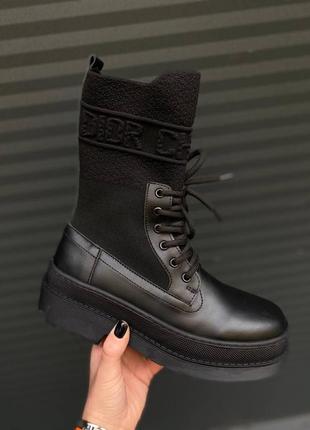 Dior boot black sock