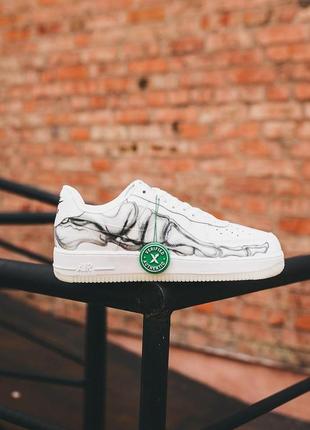 Чоловічі кросівки nike air force 1 skeleton qs white
