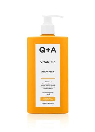 Крем для тіла з вітаміном с q+a vitamin c body cream 250ml1 фото