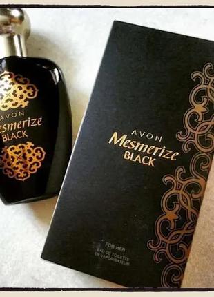 Туалетна вода avon mesmerize black для неї, 50 мл