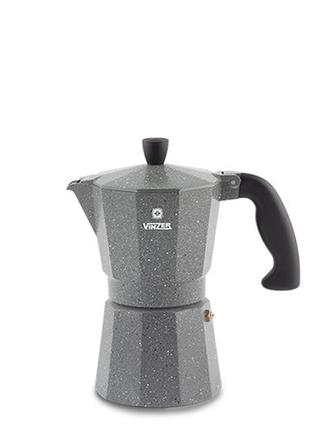 Кофеварка гейзерная vinzer moka granito vz-50397 150 мл