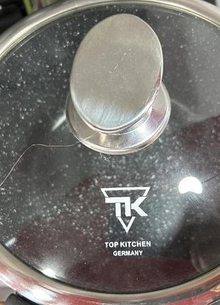 Набор мраморных кастрюль, с антипригарным покрытием top kitchen, набор посуды6 фото