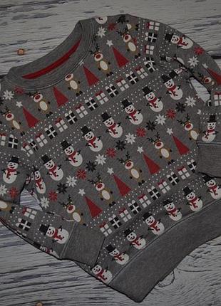 1 - 2 года 92 см обалденная фирменная кофта реглан батник новогодний нг next некст