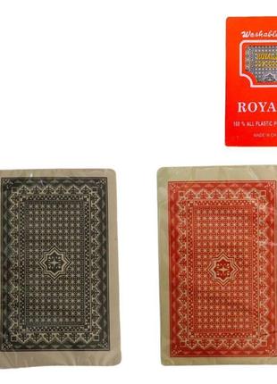 Карты игральные пластик royal на 56 штук