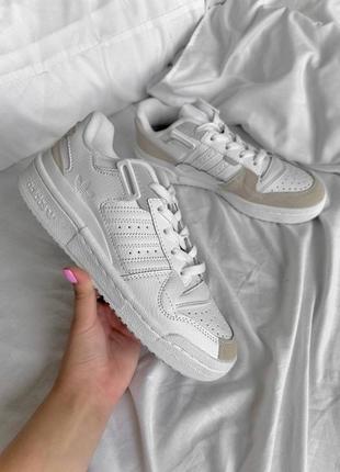 Жіночі кросівки adidas forum white beige/женские кроссовки