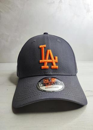Кепка new era los angeles dodgers цвет essential black 9forty оригинал