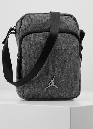 Сумка jordan festival crossbody bag серый (оригинал)