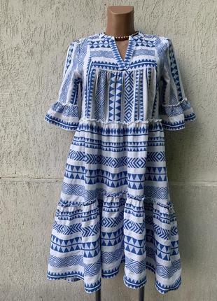 F&f коттоновое платье свободного кроя