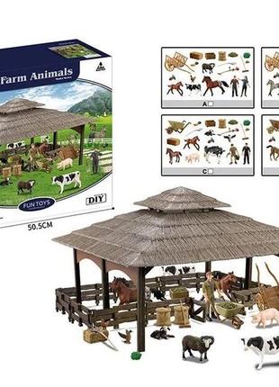 Ігровий набір з фігурками тварин ферма q 9899 zj 641 фото