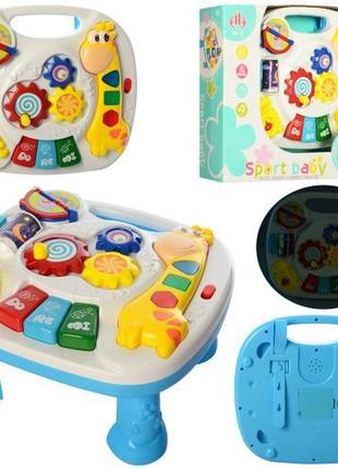 Музыкальный игровой развивающий столик , свет, музыка, на батарейке
