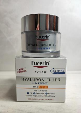 Hyaluron-filler проти зморшок
eucerin hyaluron-filler денний крем з spf 30