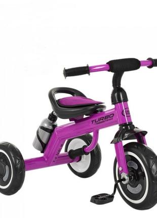 Трехколесный велосипед turbo trike m 3648 - m - 2, eva колеса фиолетовый