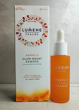 Есенція для обличчя lumene valo glow boost для зволоження і сяйва шкіри, 30 мл