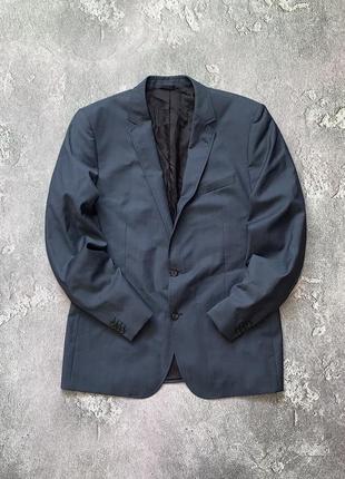 Hugo boss 44r хьюго босс мужской пиджак жакет блейзер синий в полоску оригинальный