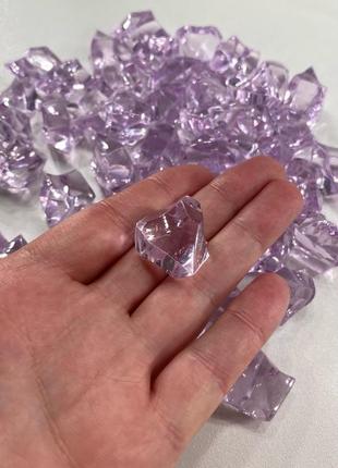 Декоративный искусственный лед фиолетовый3 фото