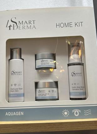 Smart4derma aquagen набір косметики проф догляд для сухої та чутливої шкіри для всіх типів шкіри акція