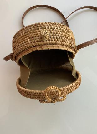 Плетена сумочка з балі ручної роботи з ротангу6 фото