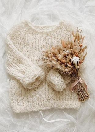 Светр оверсайз з вовни альпака4 фото