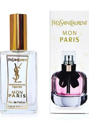 Yves saint laurent mon paris (ysl, ів сен лоран мон парі) 60 мл — жіночі парфуми (парфумована вода) тестер