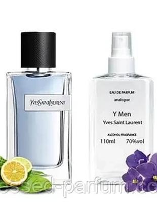 Yves saint laurent y men (івсен лоран мен) 50 мл — чоловічі парфуми (пробник)2 фото