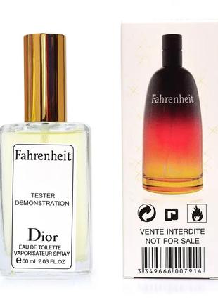 Christian dior fahrenheit (кристиан диор фаренгейт) 60 мл – мужчин духи (парфюмированная вода) тестер1 фото