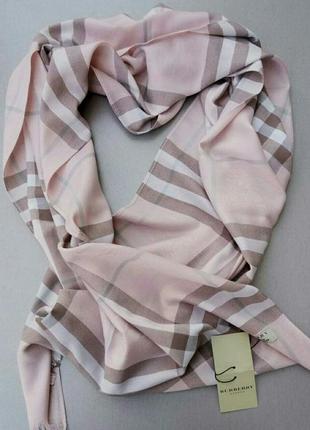Burberry шарф кашемировый женский бледно розовый1 фото