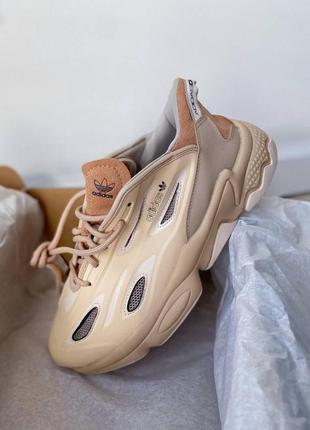 Чоловічі кросівки adidas ozweego celox beige9 фото