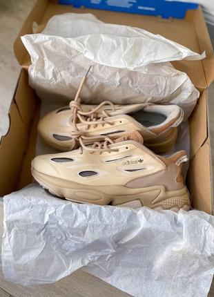 Чоловічі кросівки adidas ozweego celox beige5 фото
