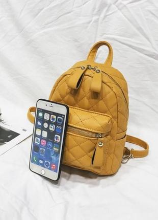 Женский кожаный стильный недорогой небольшой красивый рюкзак портфель3 фото