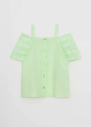 13-14 лет 158-164 см новая фирменная натуральная блузка блузка девочка с открытыми плечами lc waikiki1 фото