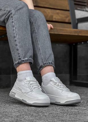 Белые кроссовки в стиле форс🤍8 фото