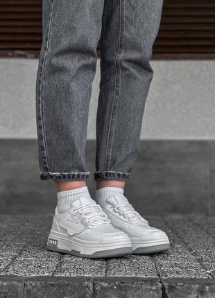 Белые кроссовки в стиле форс🤍7 фото