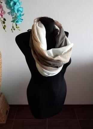 Базовый коттоновый шарф италия10 фото