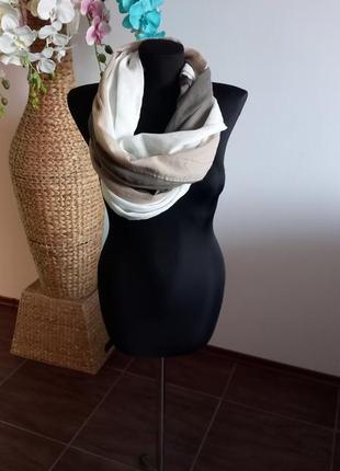 Базовый коттоновый шарф италия8 фото