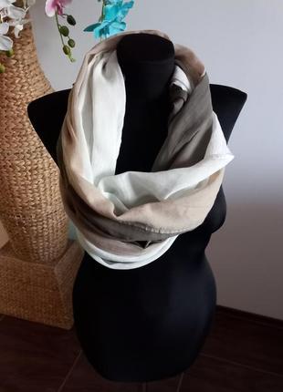 Базовый коттоновый шарф италия9 фото