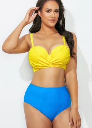 Брендовый купальник в цветах национального украинского флага