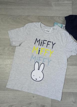 Піжама домашній костюм футболка шорти 110-116 miffy3 фото