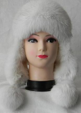 Жіноча зимова хутряна шапка (код 7451)2 фото