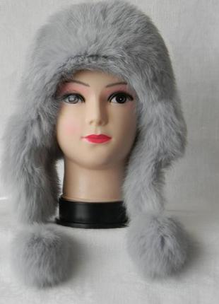 Женская зимняя меховая шапка (код 7451)8 фото