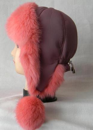 Женская зимняя меховая шапка (код 7451)6 фото