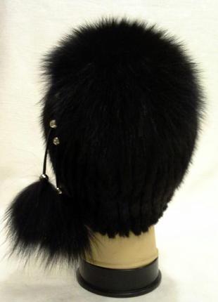 Женская зимняя меховая шапка (код 65)3 фото