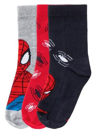 Набор хлопковые носки spider-man marvel