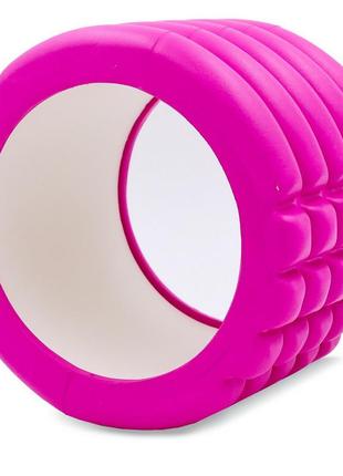 Ролик массажный для пилатеса, йоги, фитнеса grid roller mini zelart fi-5716 фиолетовый3 фото