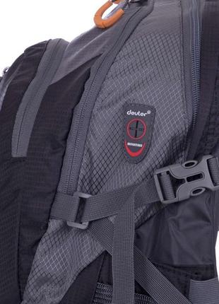 Рюкзак туристический (35л) для походов с чехлом deuter g25 черный4 фото